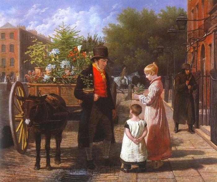 Jacques-Laurent Agasse The Flower Seller Spain oil painting art